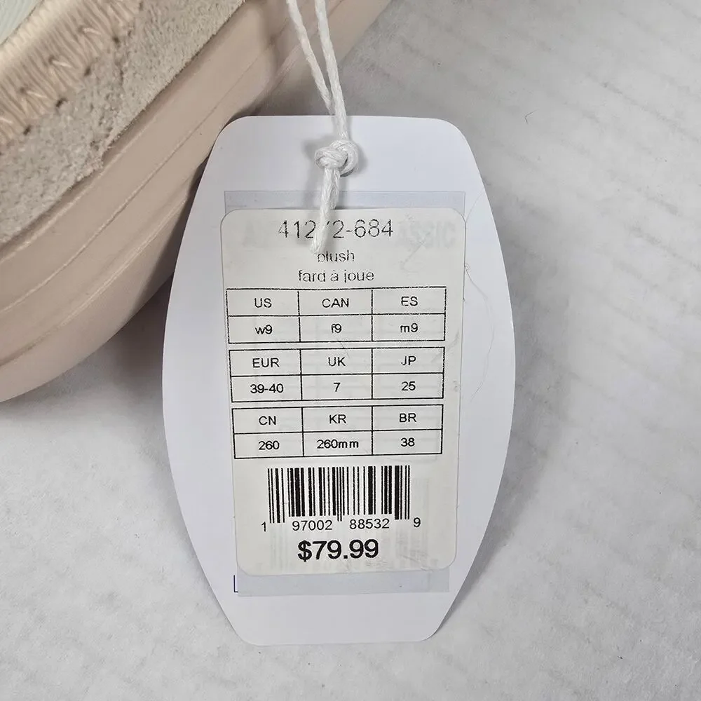 Hey Dude Austin Lift Classic Slip-On Mules Womens Size 9 Blush Platform Shoes